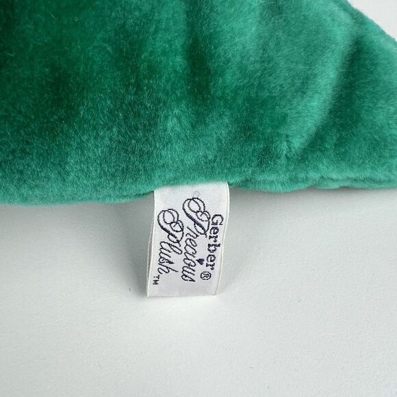 Vintage Gerber Precious Plush Triceratops Green Dinosaur Stuffed Animal - Picture 6 of 8